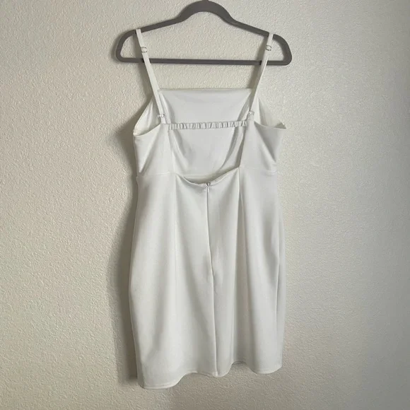 Lulus Amazing Appeal White Backless Bodycon Mini Dress XL - Picture 3 of 12